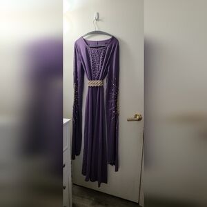 Elegant Purple Women's Dress